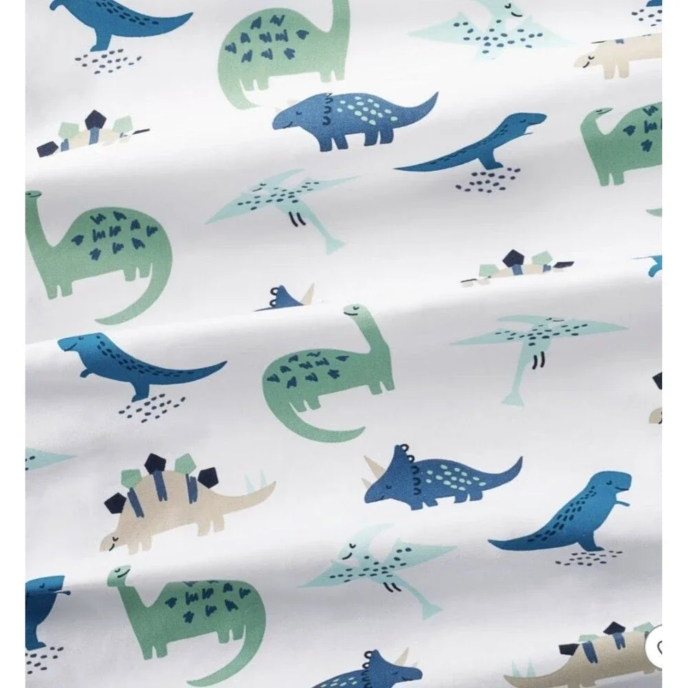Cloud Island Fitted Crib Sheets Dinosaur Blue/Green 28x52 6